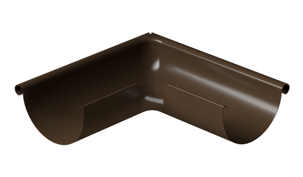 Угол внешний 90° D125 Döcke STAL PREMIUM Каштан, (RAL 8017) купить в Новороссийске