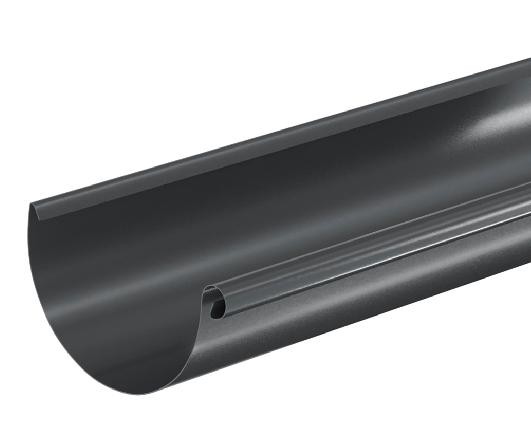 Водосток Aquasistem, система 125x90 - Водосточный желоб 3.00м RAL 7024 Тёмно-серый купить в Новороссийске