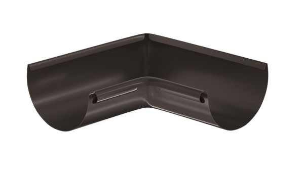 Водосток Aquasistem, система 125x90 - Угол желоба, внутренний 90° RR 32 Тёмно-Коричневый купить в Новороссийске