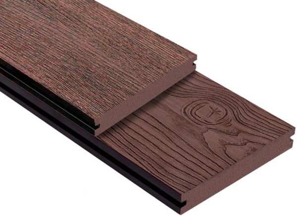 Террасная доска ДПК Outdoor 3D полнотелая STORM/OCEAN BROWN коричневая микс купить в Новороссийске