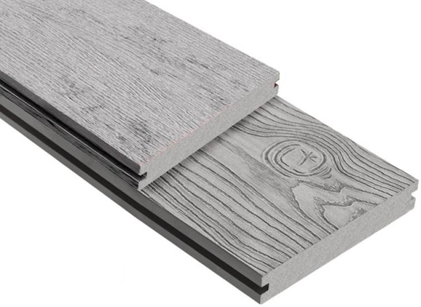 Террасная доска ДПК Outdoor 3D полнотелая STORM/OCEAN GREY серая микс купить в Новороссийске