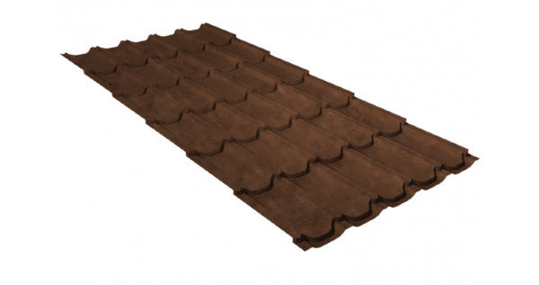 Металлочерепица квинта плюс 0,45 Safari Twincolor Brown купить в Новороссийске