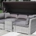 Диван-Трансформер AFINA плетеный из иск. ротанга AFM-320G Grey купить в Новороссийске