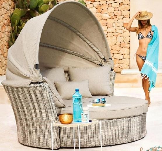 Диван-Трансформер AFINA плетеный из иск. ротанга AFM-325 Beige купить в Новороссийске