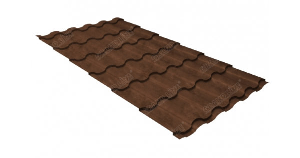 Металлочерепица кредо 0,45 Safari Twincolor Brown купить в Новороссийске