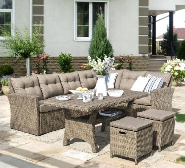 Комплект мебели AFINA плетеной из иск. ротанга AFM-307B Beige купить в Новороссийске