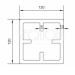Столб SEQUOIA Evolution 3D WOOD BROWN купить в Новороссийске