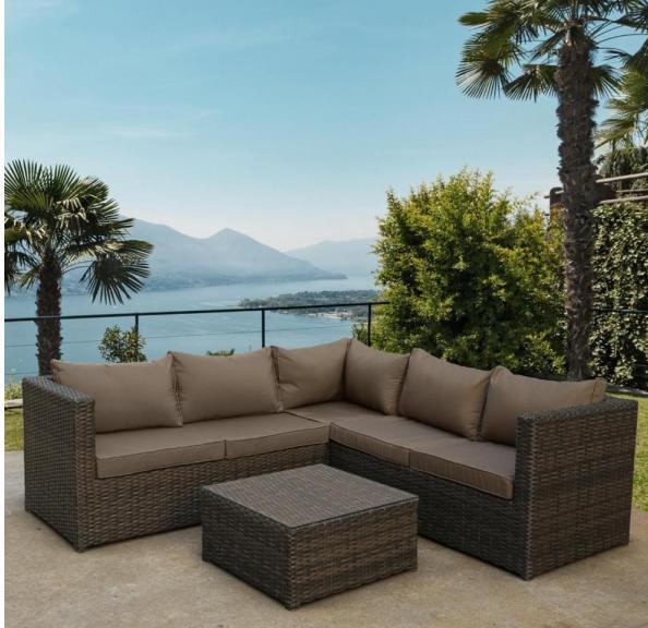 Комплект мебели AFINA плетеной из иск. ротанга YR825A Brown/Beige купить в Новороссийске