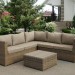 Комплект мебели AFINA плетеной из иск. ротанга YR825B Beige купить в Новороссийске