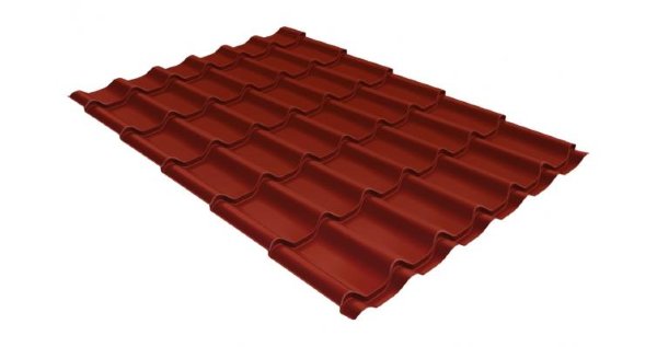 Металлочерепица классик 0,5 Satin RAL 3009 оксидно-красный купить в Новороссийске