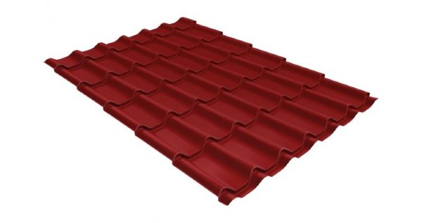 Металлочерепица классик 0,5 Satin RAL 3011 коричнево-красный купить в Новороссийске