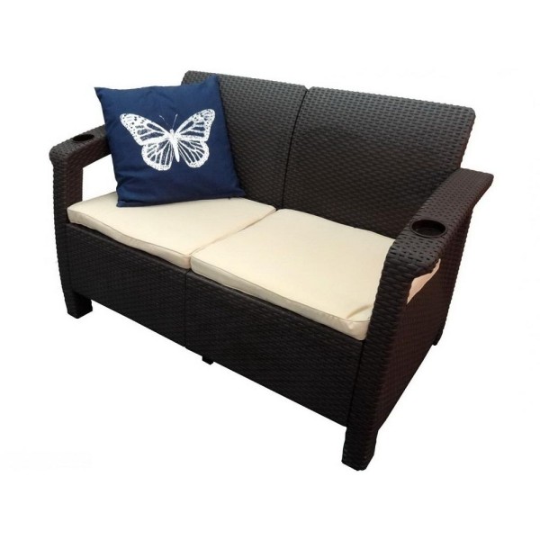 Двухместный диван Yalta Sofa Seаt венге купить в Новороссийске