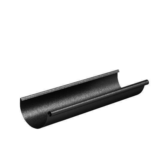 Водосток Aquasistem, система 125x90 - Водосточный желоб 3.00м RAL 9005 Чёрный купить в Новороссийске