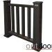 Ограждение из ДПК Outdoor Классик 3D STORM чёрный купить в Новороссийске