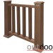 Ограждение из ДПК Outdoor Классик 3D STORM коричневый микс купить в Новороссийске