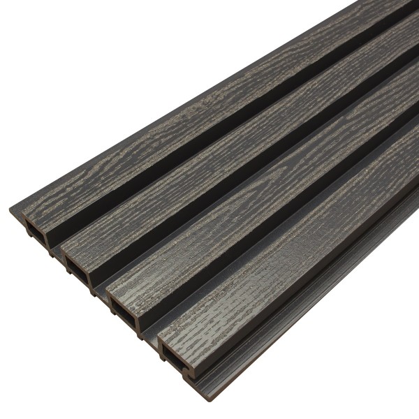Фасадная доска из ДПК Faynag Wood Рейка Мокрый Асфальт купить в Новороссийске