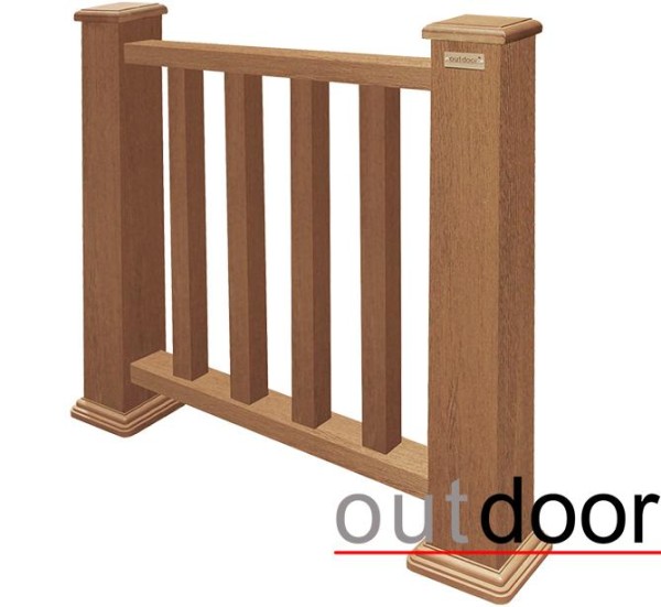 Ограждение из ДПК Outdoor Классик 3D STORM дуб купить в Новороссийске