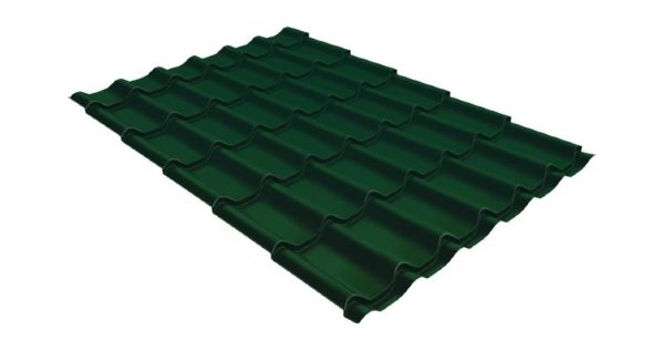 Металлочерепица классик GL 0,5 Velur20 RAL 6005 зеленый мох купить в Новороссийске