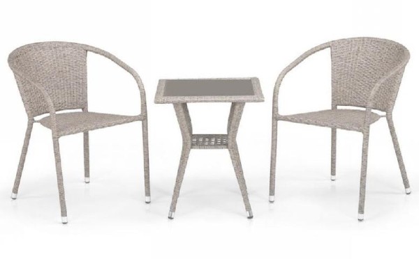 Комплект плетеной мебели AFINA из иск. ротанга T25C/Y137C-W85 Latte 2Pcs купить в Новороссийске