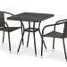Комплект плетеной мебели AFINA из иск. ротанга T282BNT/Y137C-W53 Brown 2Pcs купить в Новороссийске