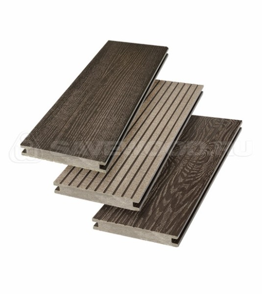 Террасная доска SW Fraxinus (R) полнотелая «SaveWood» Темно-коричневый купить в Новороссийске