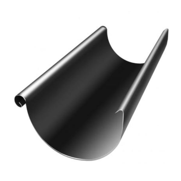 Водосток Grand Line 125x90 – Желоб 3м RAL 9005 купить в Новороссийске