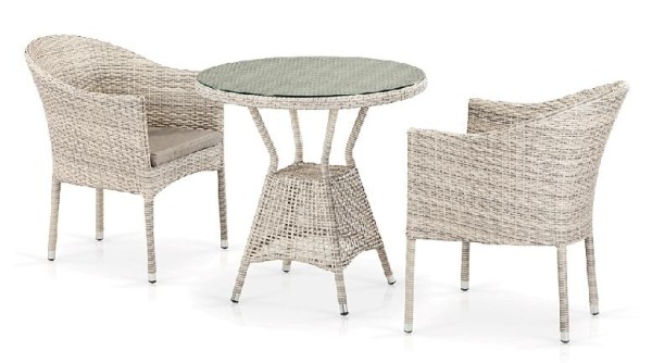Комплект плетеной мебели AFINA из иск. ротанга T705ANT/Y350-W85 Latte 2Pcs купить в Новороссийске
