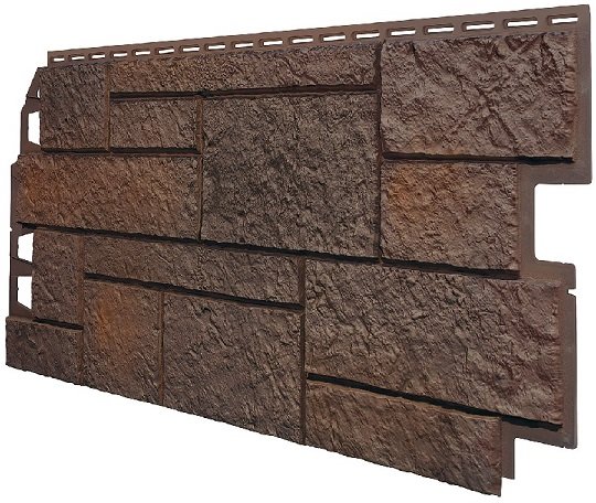 Фасадная панель VOX Sandstone (Сандстоун) темно коричневый купить в Новороссийске
