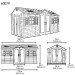 Сарай пластиковый LifeTime 15x8 DD купить в Новороссийске