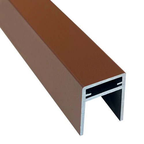 П-профиль Алюминиевый EasyDecking 35x25 Коричневый купить в Новороссийске