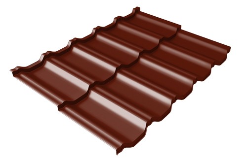Металлочерепица модульная Квинта Uno Grand Line c 3D резом 0,5 Satin RAL 3005 красное вино купить в Новороссийске