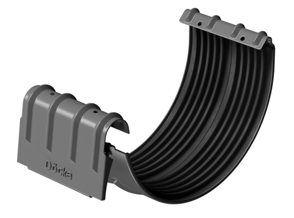 Соединитель желобов D125 Döcke STAL PREMIUM Графит, (RAL 7024) купить в Новороссийске
