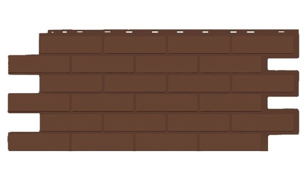 Фасадная панель T-Siding Кирпич Модерн Эко Браун купить в Новороссийске