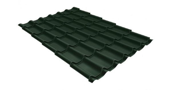 Металлочерепица классик 0,5 Satin RR 11 темно-зеленый купить в Новороссийске